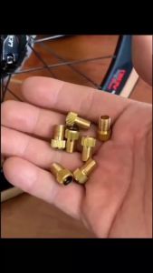Bộ Chuyển Đổi Van Lốp Xe Đạp Bằng Đồng Vàng Presta Sang Schrader Dụng Cụ Kết Nối Bơm Xe Đạp Dụng Cụ Thủ Công Cho Thiết Bị Đạp Xe
