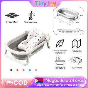 Portable Foldable Baby Bath Tub with Non-Slip Cushion for 0-6 Years - Lightweight & Space-Saving