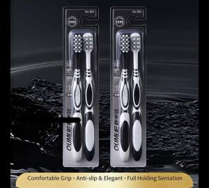 2PCS Hard Bristle Toothbrush Deep Cleaning Adult Dental Care Teeth Whitening Stain Removal Oral Care Toothbrush