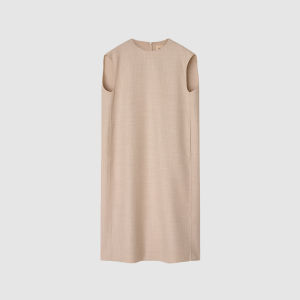 ICICLE | Spring Wool Double-faced Lightweight Knee-length Dress