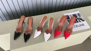 MANXIXI Fashion Women High Heels 3.54 Inches Beautiful Love Sandals (Size 35-40)