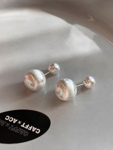 CAFFTI | Elegant Luxurious 999 Sterling Silver Pull Silk Pearl Earrings