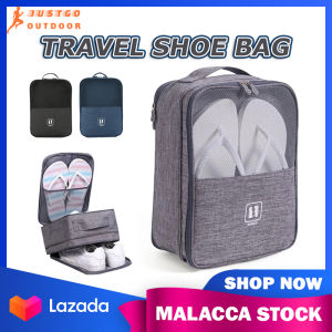 Portable Shoe Bag Travel Waterproof Storage Bag Outdoor Suitcase Organizers Black Grey Travel Luggage Shoes Storage Bag