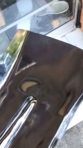 CUERO Sekop Rata Stainless Gagang Full Besi Model Papak PEGANGAN PVC shovel