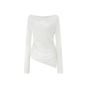 Livary Mio | Shoulder-off Loose Knit Top Pure Wool