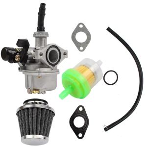 Motorcycle PZ19 19mm Carburetor Carb with Air Filter Carburetor for 50 70 90 110 125cc ATV Quad 4 Wheeler Dirt Bike Motorbike