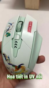 Chuột không dây bluetooth sạc pin SIDOTECH A10 Tết silent giới hạn gaming 6 nút bấm pin 3 tháng 5 mức điều chỉnh DPI tốc độ phản hồi cao công thái học chống mỏi tay cho laptop máy tính - Hàng chính hãng