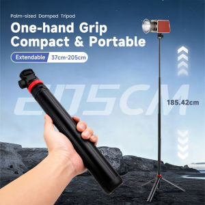 MT-79 Camera Tripod Extendable Aluminum Tripod with 1/4" Screw for Smartphone DSLR Camera Fill Light Microphone