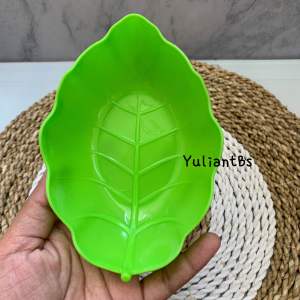 Mangkok Plastik Bentuk Daun Panjang 14cm Mangkuk Kecil Serbaguna Bisa d jadikan tempat Sambal