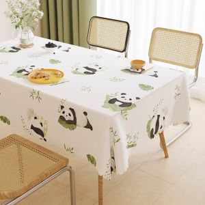 Tablecloth Washable Oil-Proof Waterproof Oven Mitts Table Cloth Accessible Luxury Fancy Student Book Desktop Protective Tablecloth Tea Table Cloth