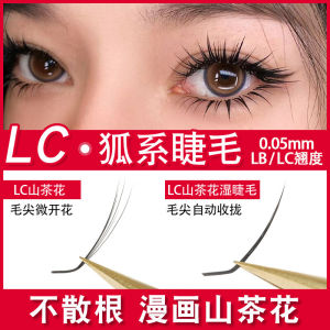 Velvet Fox Series Single Eyelash Cartoon Style Cherry Blossom Japanese Opening New Individual Non-Spraying Beauty Salon Special
