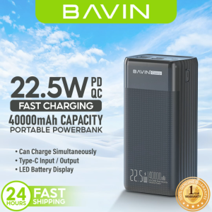 BAVIN PC069 Pro 40000mAh PD Fast Charging Powerbank w/ Large Battery Capacity 2 Input Type-C & Micro & 3 USB Output 3.0