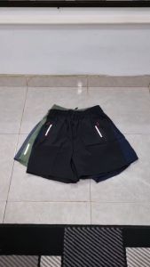 celana pendek parasut micro premium olahraga running gym fitness jogging senam aerobic lari