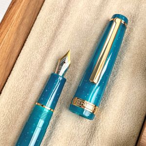 JinHao 82 JH82 Pen Long Knife Tip Steel Point Model "Write 14Ks Lifetime Rival" Resin Body Chinese Manufacturer Rotating Ink Fill Business Writing Tool