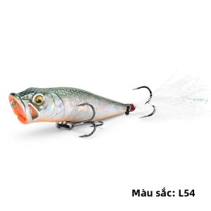 Mồi Câu Nổi Meredith Topwater Popper 8.48g 64mm Mồi Cứng Dành Cho Cá Vược Cá Rô Cá Chó Câu Cá Biển Sông Hồ