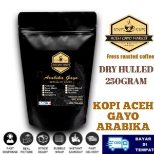 KOPI ACEH ASLI ARABIKA GAYO ORIGINAL FULLWASH 250gram KOPI BUBUK OLEH OLEH TOKO OLSHOP BANDA ACEH