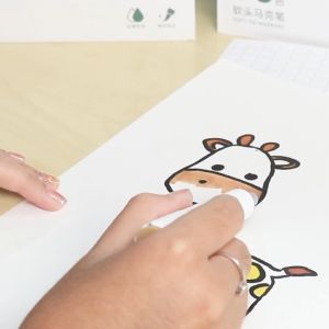 Deli ปากกาเมจิก 2 หัว 1/6mm ชุดระบาย 40/60/80/อุปกรณ์วาดภาพ Sketch Marker