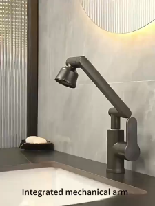 Kitchen Faucet Wall faucet vertical faucet 2 water spray modes 1080° rotatable Sink Faucet