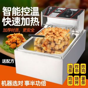 Commercial Electric Deep Fryer Thickened Large Capacity Timer French Fries Chicken Strips Special Machine Stall Cooking Equipment
