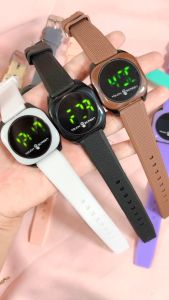 TERBARU!!! JAM TANGAN DIGITAL LED RUBBER WANITA TERBARU 2025 TALI KARET KEKINIAN MEWAH ELEGAN