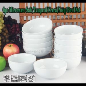6PC Set Europal Porcelain Soup Bowls Cereal Bowls for Soup Cereal Oatmeal Fruit Dishwasher & Microwave Safe LZ0375