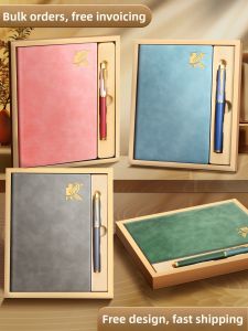 MINGZHUO | Customizable Gift Box High-Quality Soft Leather Notebooks A5