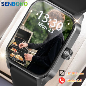 SENBONO Camera Control Smart Watch for Men Women Bluetooth Call DIY Video Watch Face 100+ Sport Modes Waterproof Smart Watch