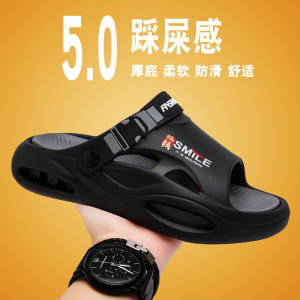 Mens Summer Casual Driving Outdoor Slippers Large Size 45 Slip-On Sandals Comfortable EVA Thick Bottom Platform Slippers