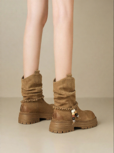 Josiny | Thick-soled Vintage British Style Womens Martin Boots