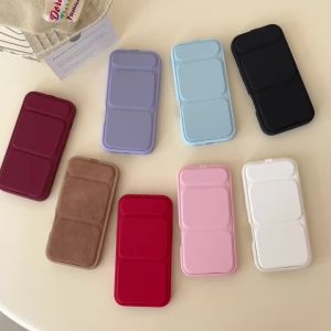Flip Folding Magnetic Stand Holder Case For iPhone 17 Air 16 15 14 13 12 11 Pro Max Cute Candy Color Shockproof Bracket Cover