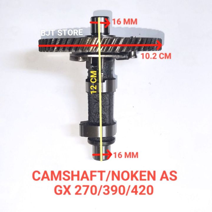 Noken As/Camshaft Mesin Engine GX 270/390/420 Dan Genset 5000/8000 Watt ...