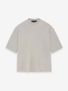 FOG Essentials Cloud Series Mens Short Sleeve T-Shirt Loose Fit Casual Work Clothing All Cotton Regular Thickness Summer Wear