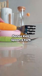 Monee Kids Spoon & Fork - Peralatan Makan Anak