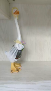 รูปปั้นเป็ดยืน  เป็ด รูปปั้น  ตกแต่งสวน สนามหญ้า กระถางดอกไม้ ตกแต่งสวนตกแต่งบ้านเครื่องประดับสก์ท็อป