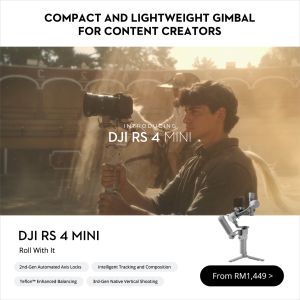 DJI RS 4 Mini - Intelligent Tracking and Compositions | Handles Camera and Smartphone | Automated Axis Locks