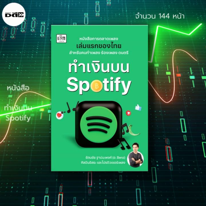 หนังสือ ทำเงินบน Spotify I เขียนโดย รัตนชัย ฐาปนะพงศ์ อ.Benz อัพเพลง ออนไลน์ ออลเดย์ ช็อปปิ้ง