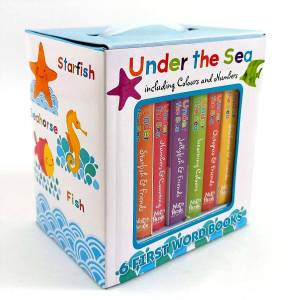 Under the Sea Box Set with 6 First Word Books including Colours and Numbers