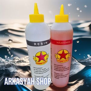 LEM BINTANG EPOXY HARDENER RESIN 600GRAM (LEM KAYU LEM 2 KOMPONEN LEM SUPER KUAT)