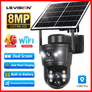 Camera an ninh PTZ ngoài trời phát hiện IP + AI Chống nước ngoài trời Camera CCTV đầy màu sắc không dây WiFi/4G Camera An Ninh PTZ tầm nhìn V380 4K 8MP ngoài trời phát hiện âm thanh hai chiều