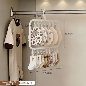 youqin | Windproof Multi-clip Sock Drying Rack