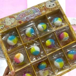 36pcs/Box Mini Squishy Keychain Toys Rainbow Colors Wholesale Paninda