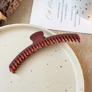 Large Size Four Layer Dense Toothed Shark Clamp Hair Clip Womens Stylish Side Bun Hair Accessories Original Design Fashionable Hair Grips