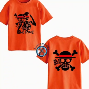 BUTTON DOWN / VIRAL Kaos anak distro kombinasi motif DB ONE PIECE/ pendek LAKI" dan PEREMPUAN/COTTON COMBED PREMIUM