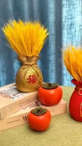 Bình Hoa Tài Lộc 14cm Hình Túi Tiền Phong Thủy Trang Trí Lọ Hoa Trưng Tết Bằng Nhựa Màu Đỏ Mang Lại May Mắn TIDO TIDO