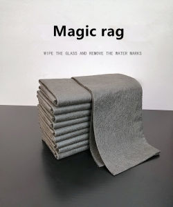 Thickened magic cloth rag glass cleaning household bathroom mirror no watermark hair loss absorbent rag