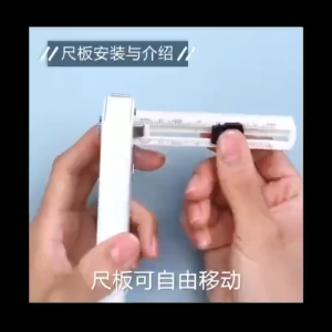 KW-TRIO 6MM Hole Puncher w/ Adjustable 1/4" Spacing Ruler Handheld School Supplies and Office Supplies Handheld Puncher