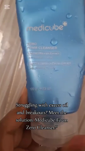Medicube Zero Foam Highly moisturizing ingredients with mild Cleanser 120ml by
