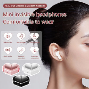 XM TWS Bluetooth Earphone Earphone Bluetooth Kreatif Earphone Bluetooth Jantung Dapat Diputar Earphone Olahraga Nirkabel Tahan Air Dan Tahan Keringat