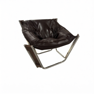 Leather Retro Style Creative Easy Leisure Chair Single