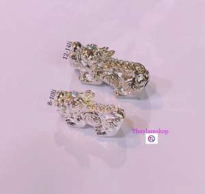Charm tỳ hưu tài lộc titan trắng bền đẹp mic vòng ý nghĩa